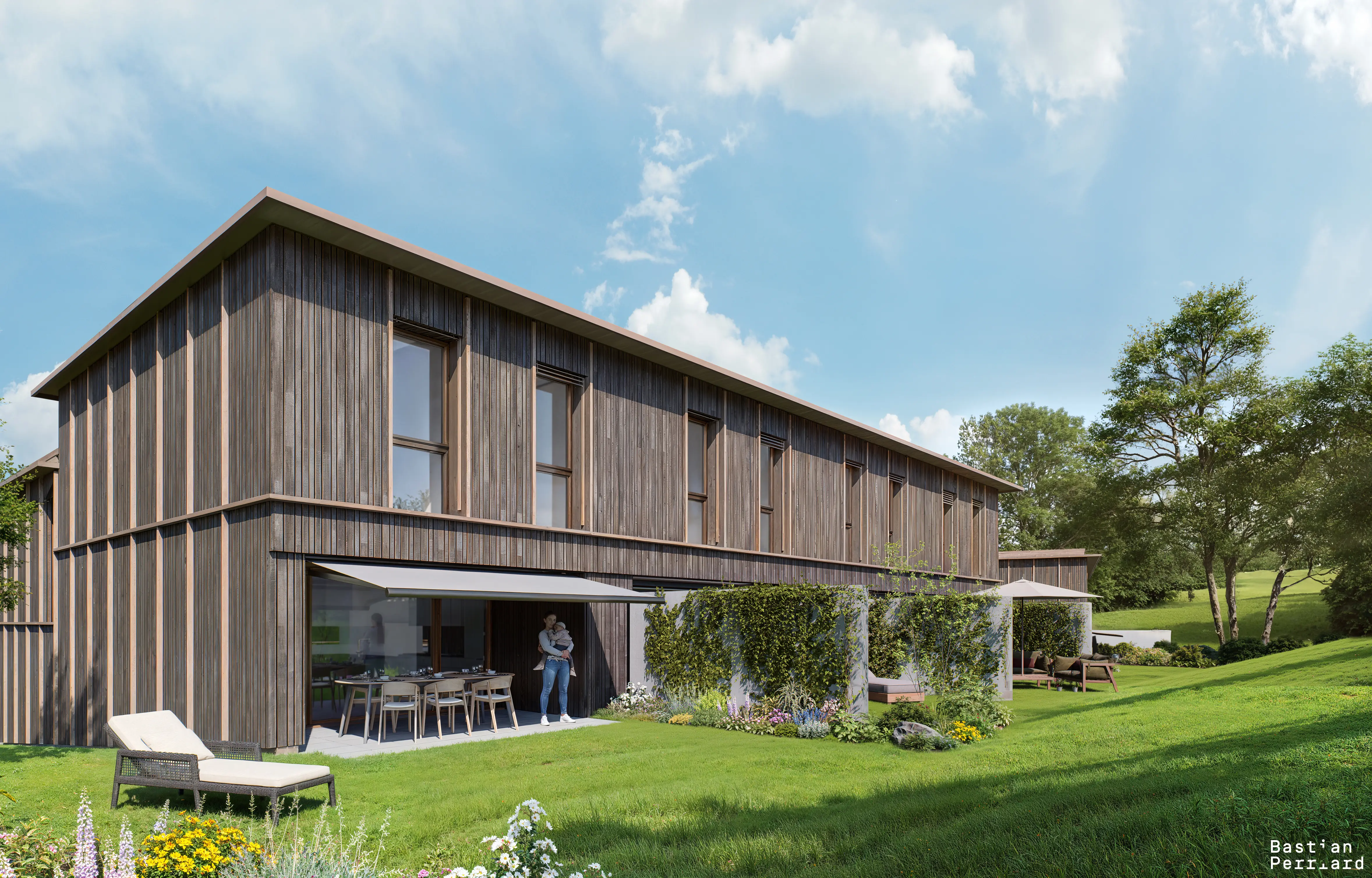 Photo d'une maison mitoyenne