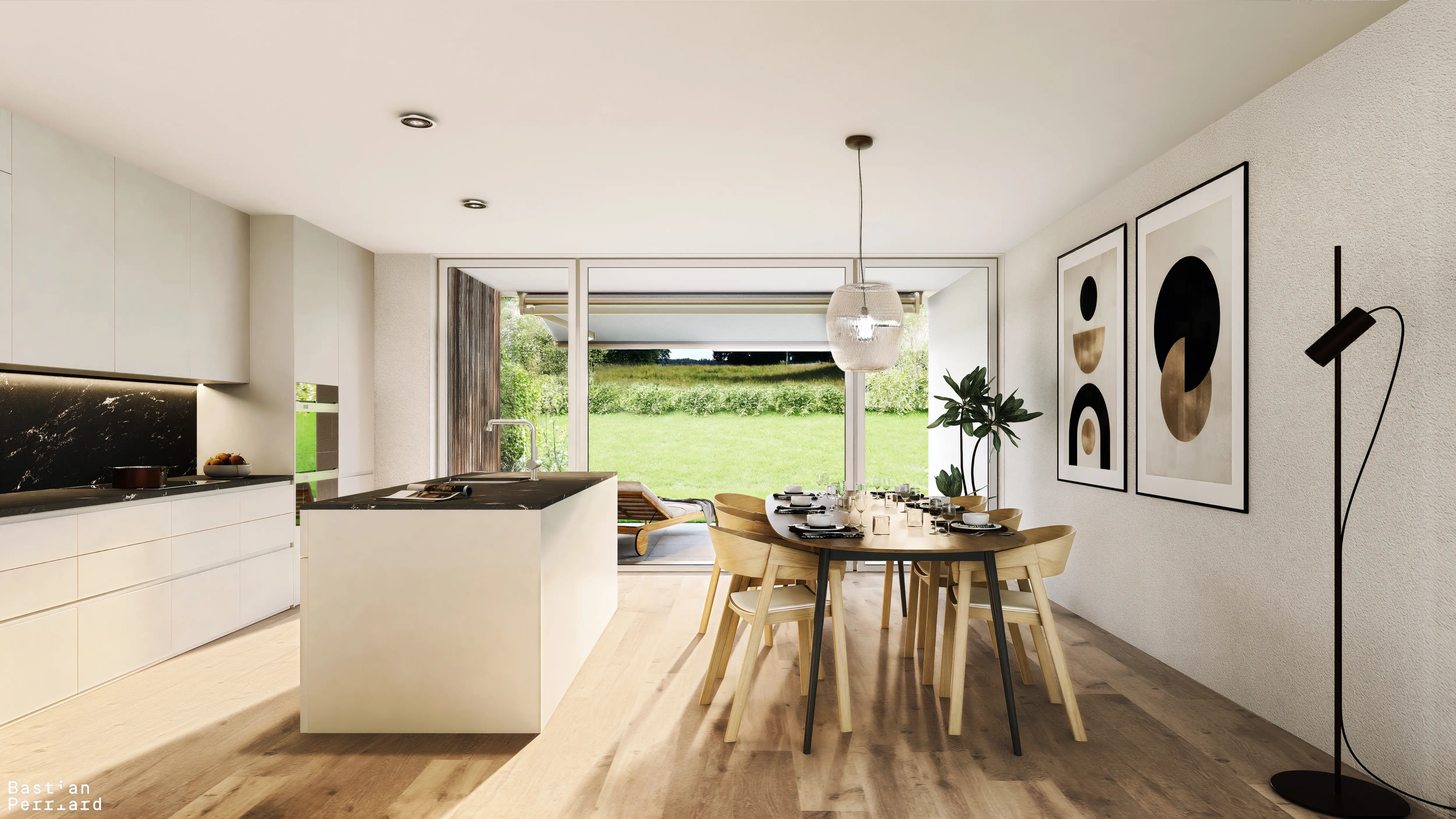 Photo d'une villa mitoyenne, intérieur